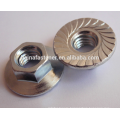 din6923 flange hex nut,carbon steel flange nut,serrated flange nut